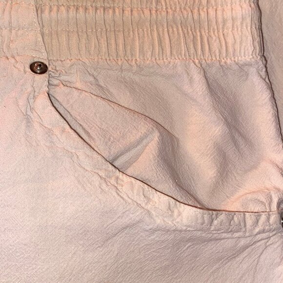 American Weekend Light tan / beige pants with elastic / drawstring waist Small - Picture 4 of 8